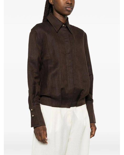 BATAKOVIC Belgrade Brown Buttoned Shirt
