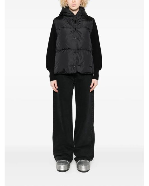 Canada Goose Black Hooded Puffer Jacket
