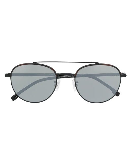 Boss Gray Round-Frame Sunglasses