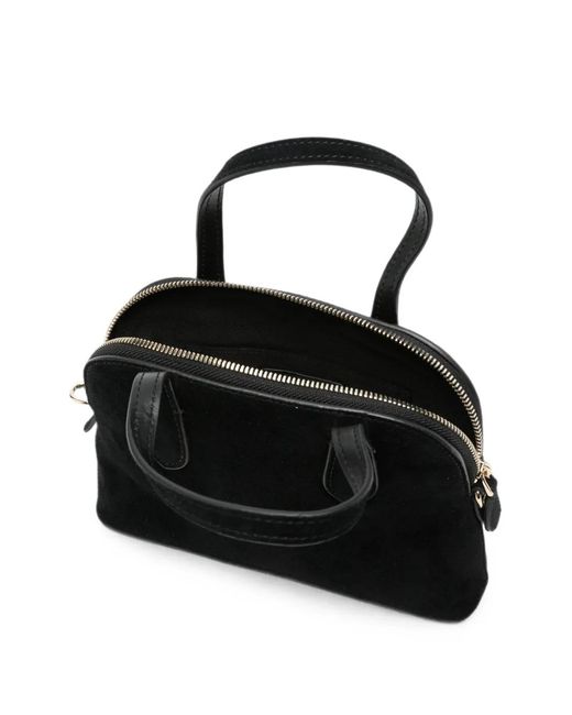 Liviana Conti Black Zip-Fastening Tote Bag