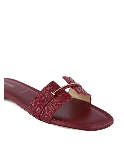 Tom Ford Purple Textured-Strap Buckle Flat