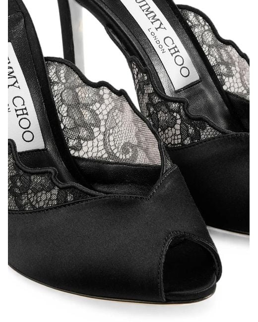 Jimmy Choo Black Brigitte Mules 100
