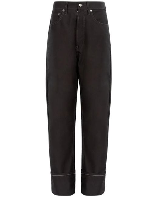 Maison Margiela Black Straight-Leg Cotton Jeans