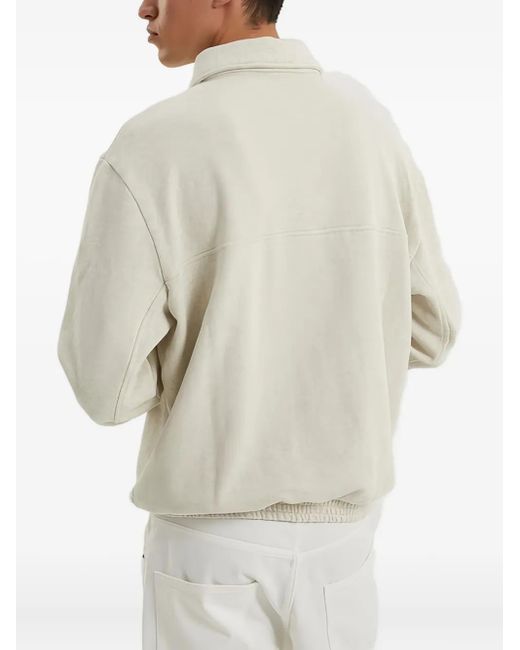 1989 STUDIO White Half-Zip Sweatshirt