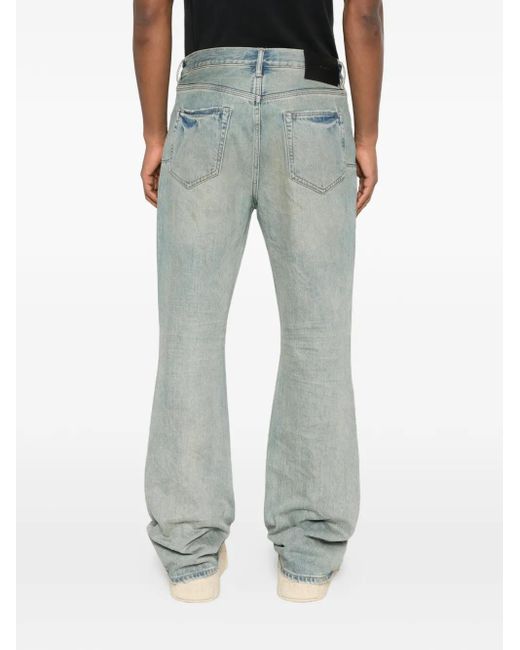Purple Brand Blue Cotton Bootcut Jeans for men