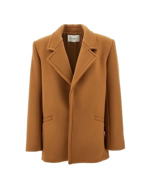 Saint Laurent Brown Notched-Lapel Jacket
