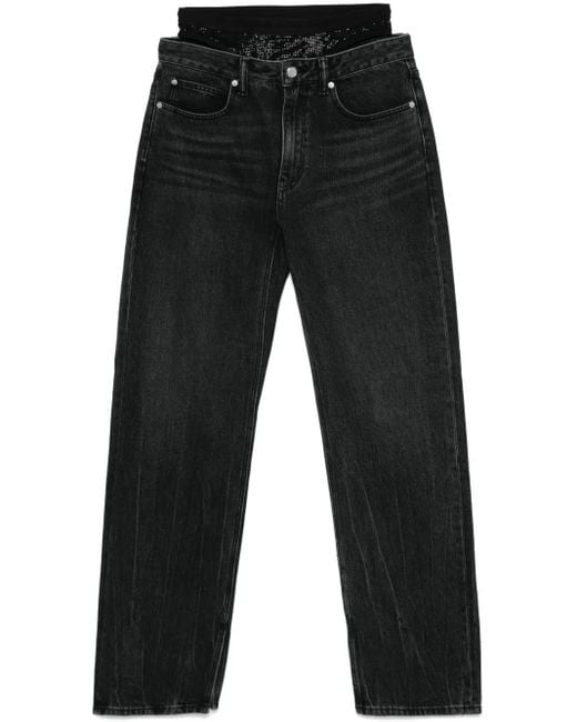 Alexander Wang Black Layered Jeans