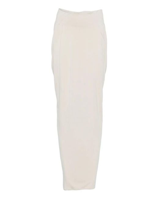 Entire studios White Tide Draped Maxi Skirt