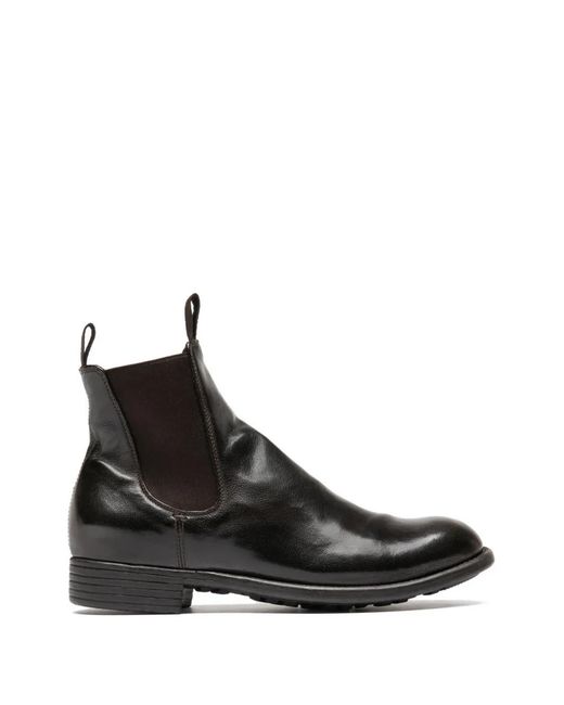 Officine Creative Black Calixte 004 Chelsea Boots