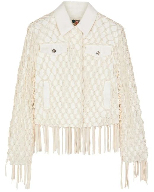 Ports 1961 Natural Weaving Inspried Denim Jacket