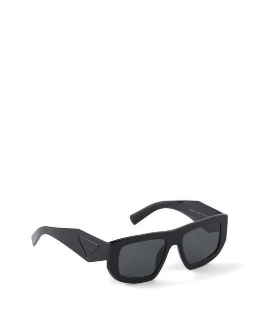 Prada Black Sunglasses With Triangle Logo