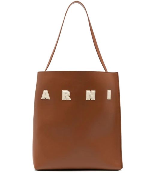Marni Brown Chic Hobo Handbag