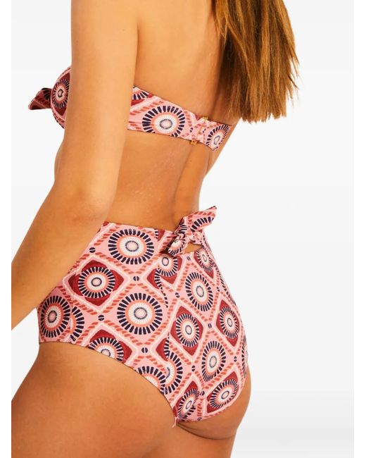 Lemlem Pink Ava Bandeau Bikini Top