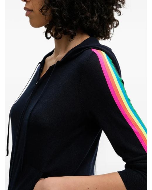 From Future Blue Side-Stripe Zip-Up Hoodie