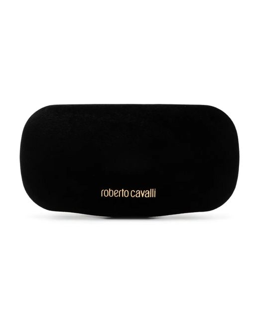 Roberto Cavalli Black Square-Frame Sunglasses