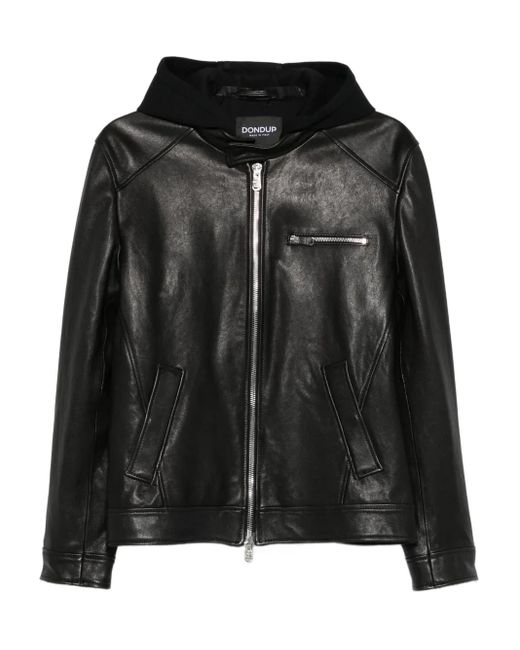 Dondup レザージャケット　ライダース DONDUP レザー ライダースジャケット | ブラック | FARFETCH JP