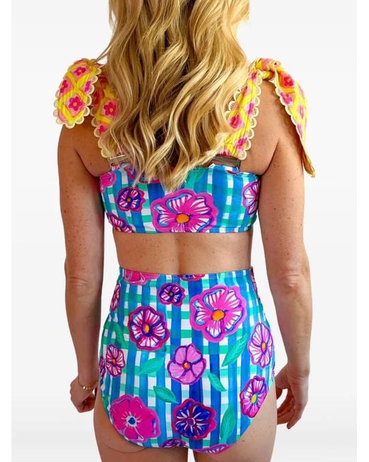 Celiab Blue Petalioli Wanderlust Bikini