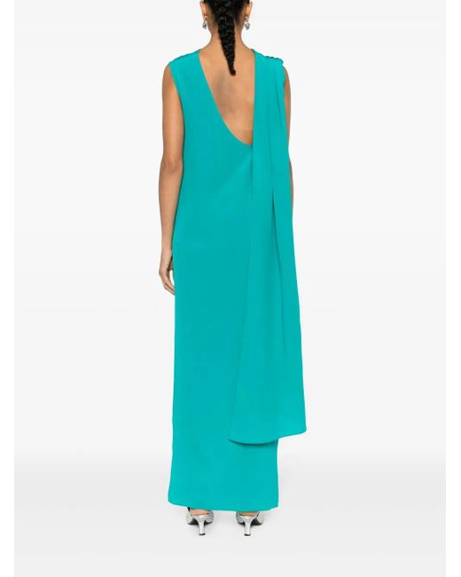 Gianluca Capannolo Blue Juliette Silk Dress