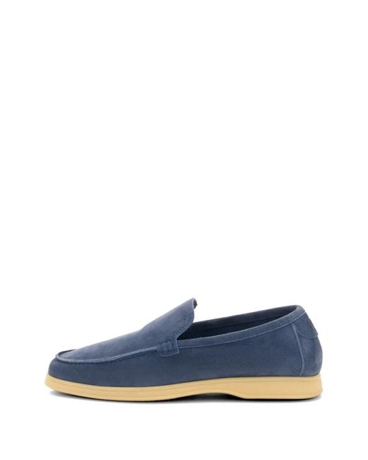 Boggi Blue Aria Suede Loafers for men