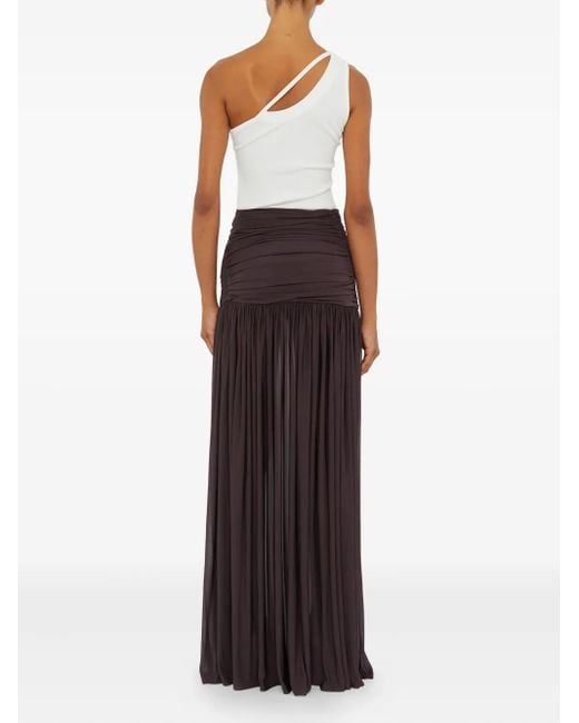 Christopher Esber Brown Orion Ruched Skirt