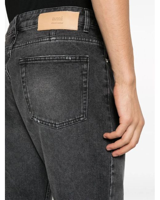 AMI Straight Jeans in het Blue voor heren
