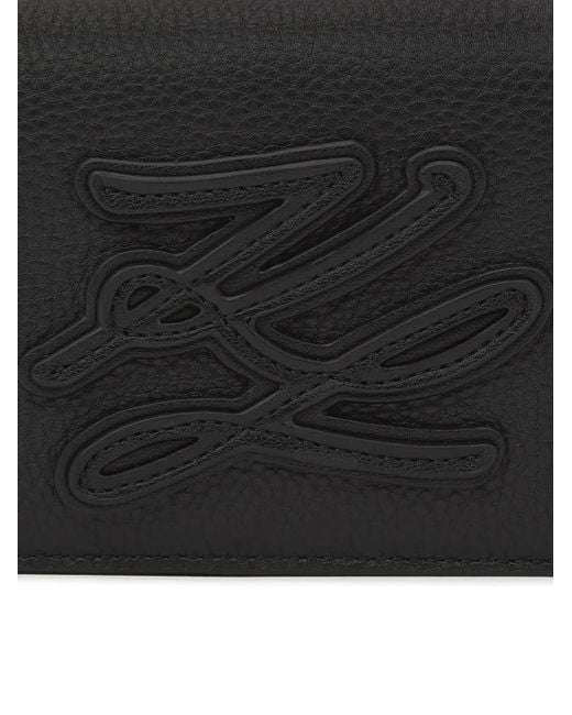 Karl Lagerfeld Black Mini K/Autograph Cross Body Bag