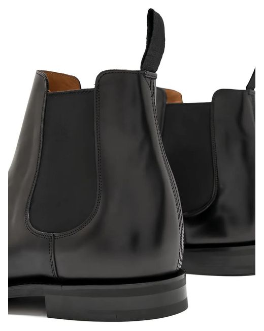 Church's Black Elasticated-Panel Boots for men