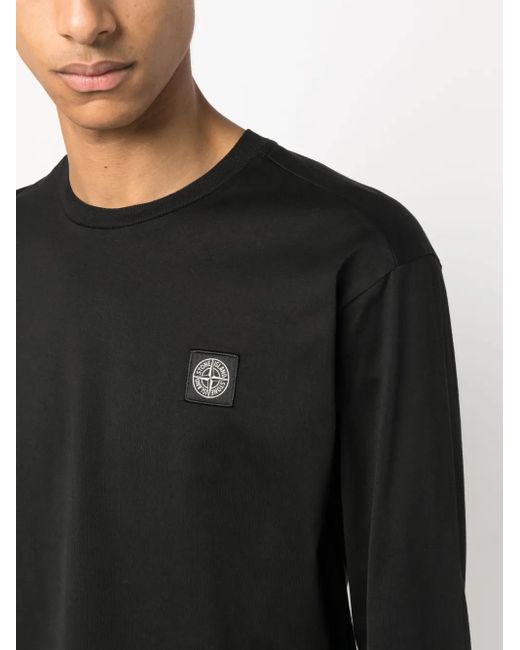 Stone Island Black T-Shirt for men