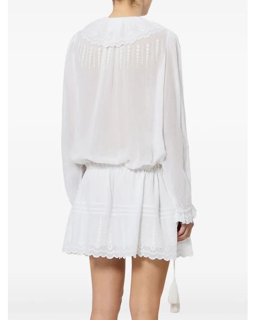 Isabel Marant White Robe Lenora