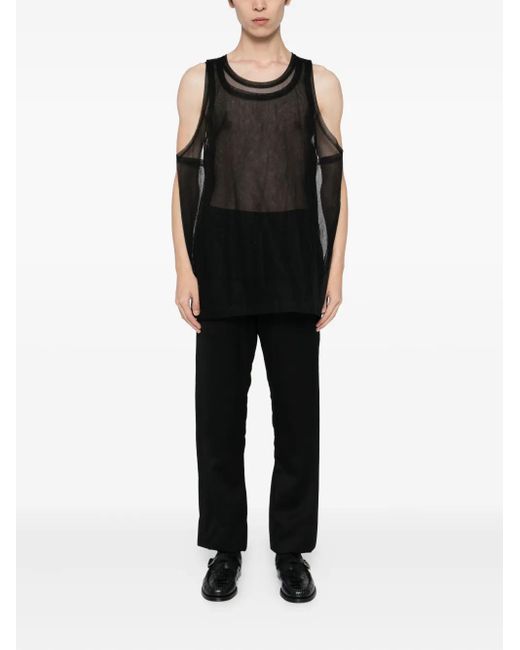 Comme des Garçons Black Double-Layer Vest for men