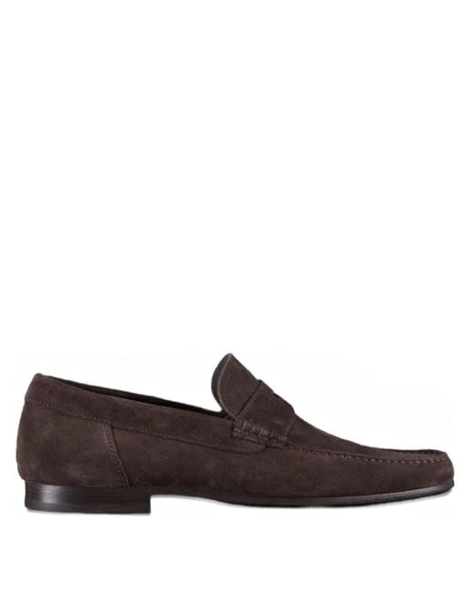 Mocassins En Daim À Entaille Penny Moorer pour homme en coloris Brown