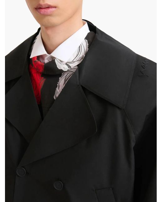 Marni Black Double-Breasted Jacket for men