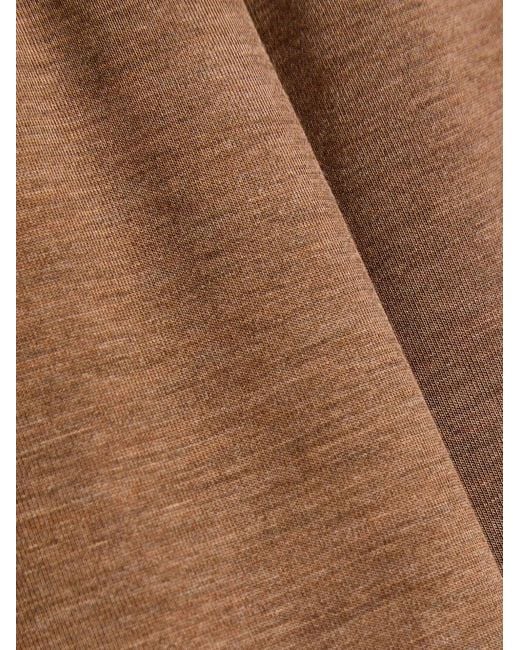 Varley Brown Pleated Trousers