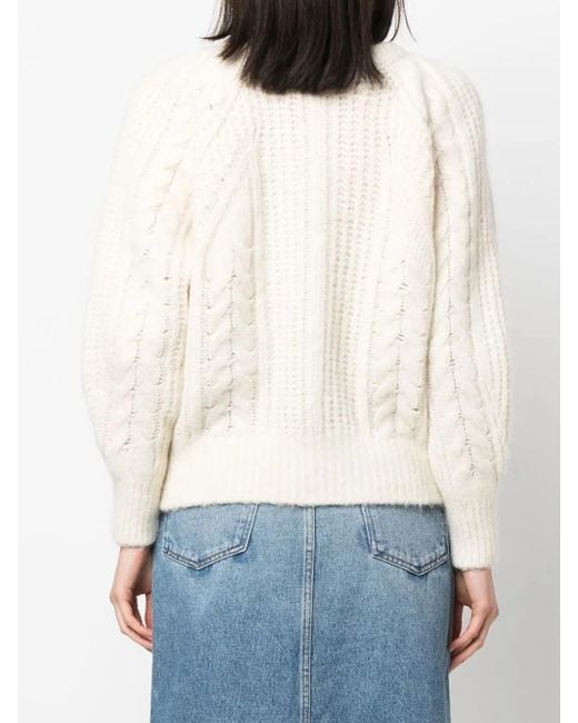 IRO White Klassischer Pullover