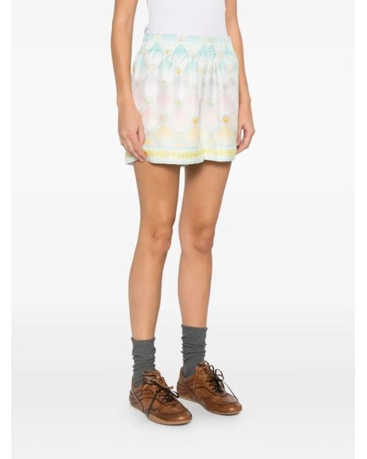 Casablanca Blue Diamond-Pattern Shorts
