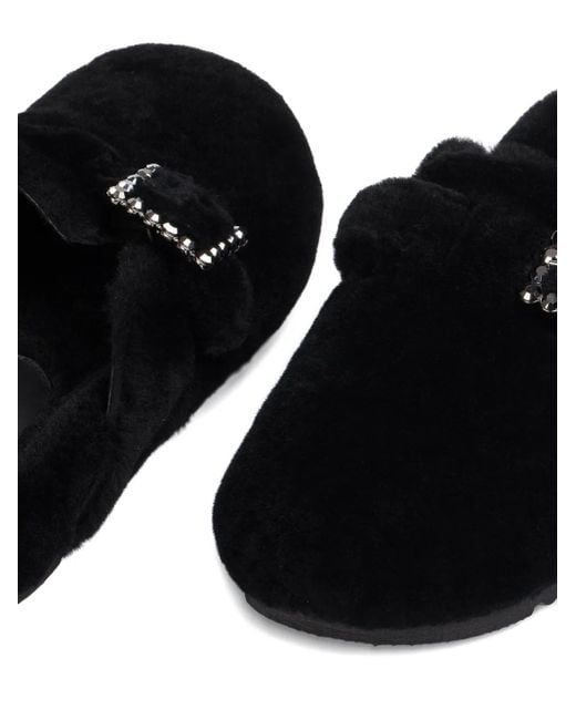 Sandales À Boucle Ornée De Cristal Le Silla en coloris Black