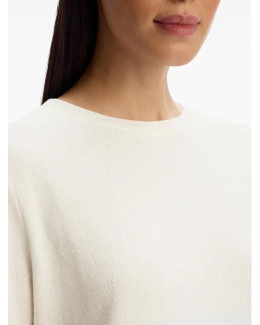 12 STOREEZ White Textured-Finish T-Shirt