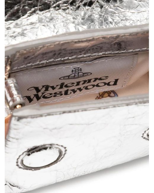 Vivienne Westwood White Nano Pouch Chain Bag