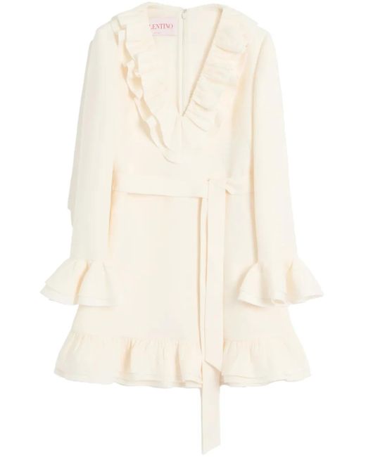 Valentino Garavani Crepe Couture ミニドレス White