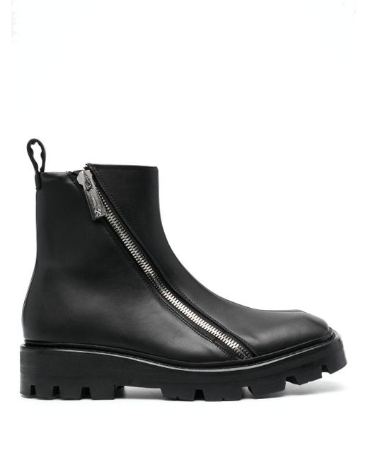 GmbH Double-zip Ankle Boots in Black for Men | Lyst
