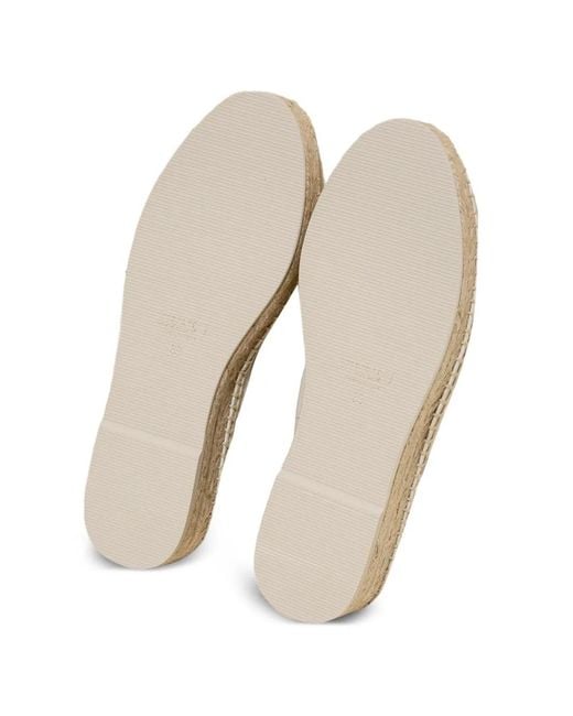 Hereu White Horta Round-Toe Elasticated Espadrilles