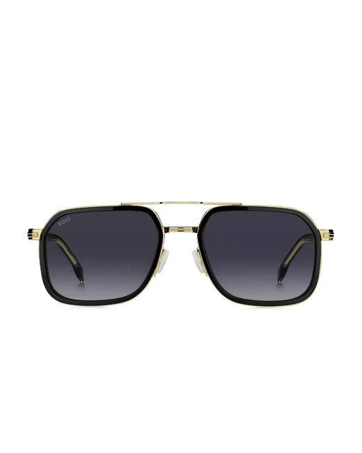Boss Blue Layered-Effect Sunglasses