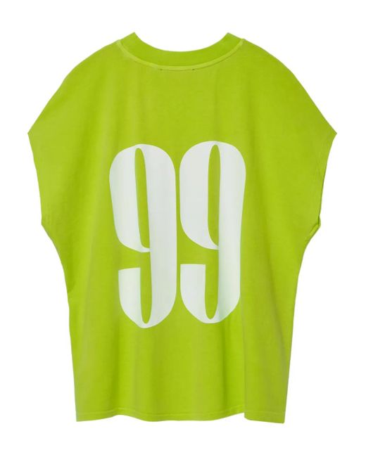 Essentiel Antwerp Green 99 Number-Print Top