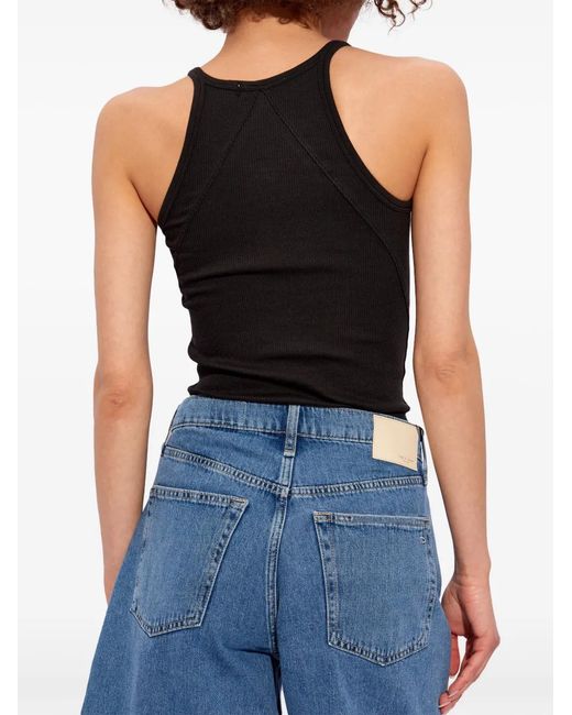 Rag & Bone Black The Essential Ribbed Tank Top