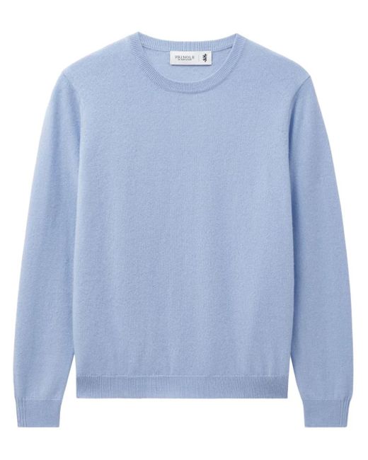 Pringle of Scotland Blue Kaschmirpullover mit Rundhalsausschnitt