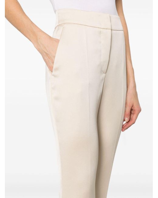 Genny White Iconic High-waist Flared Trousers