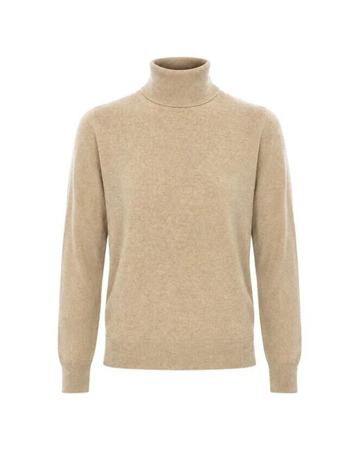 Malo Natural Pull À Col Roulé