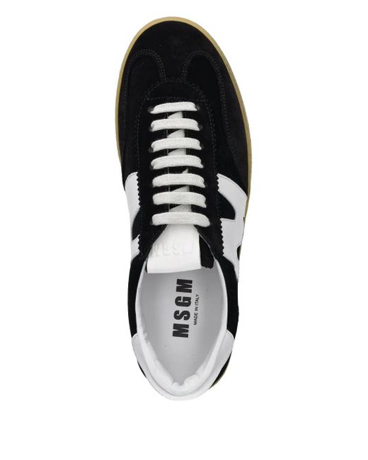 Sneakers Retro Con Inserti di MSGM in Black