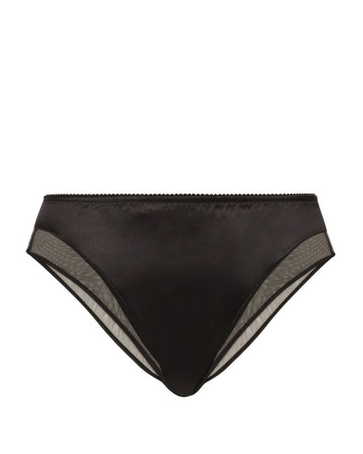 Dolce & Gabbana Zijden Slip in het Black