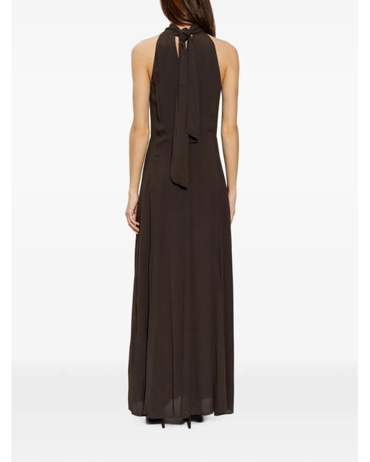 Samsøe & Samsøe White Halterneck Tie-Fastening Dress
